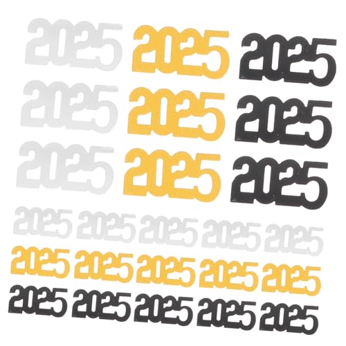 HEALSOPTHY 3er Pack Pack Neujahrs Konfetti Glitzernde Tischdekoration für Abschlussfeiern und Partys Schwarz Gold und Silber Einfache Auffällige Festdeko HEALSOPTHY 3er Pack Pack Neujahrs Konfetti Glitzernde Tischdekoration für Abschlussfeiern und Partys Schwarz Gold und Silber Einfache Auffällige Festdeko von HEALSOPTHY