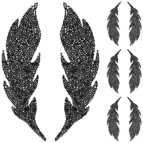 HEALSOPTHY 4 Paare Dekorative Bügelpatches Vielseitige Applikationen für Kleidung Taschen und Schuhe Strapazierfähige Eisenflicken mit Feinem Design zum Aufbügeln und Aufnähen HEALSOPTHY 4 Paare Dekorative Bügelpatches Vielseitige Applikationen für Kleidung Taschen und Schuhe Strapazierfähige Eisenflicken mit Feinem Design zum Aufbügeln und Aufnähen von HEALSOPTHY