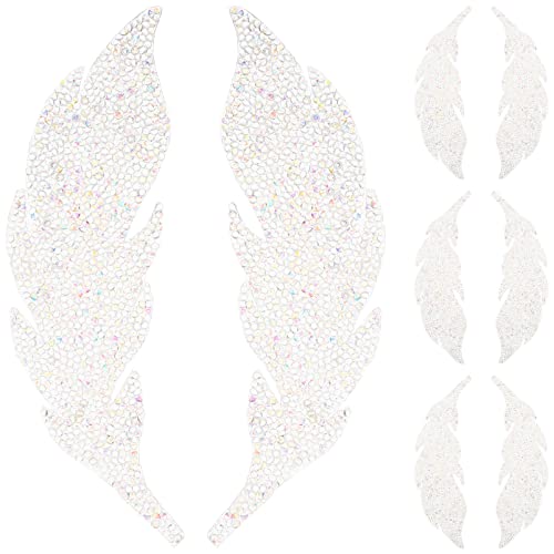 HEALSOPTHY 4 Paare Dekorativen Aufnähern Wasserfeste Kleidungspatches für Mützen Jacken und Taschen Diy Reparatur und Verschönerungslösung von HEALSOPTHY