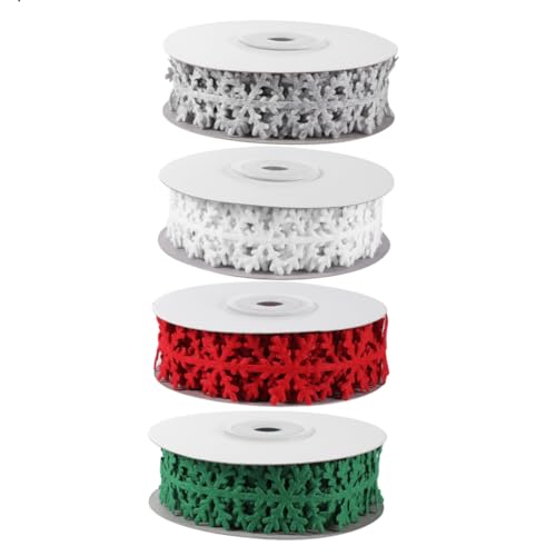 HEALSOPTHY 4 Rollen Weihnachtliches Geschenkband Langlebiges Hautfreundliches Dekoband mit Festlichen Mustern Vielseitig Verwendbar für Verpackung Basteln und Weihnachtsdeko HEALSOPTHY 4 Rollen Weihnachtliches Geschenkband Langlebiges Hautfreundliches Dekoband mit Festlichen Mustern Vielseitig Verwendbar für Verpackung Basteln und Weihnachtsdeko von HEALSOPTHY