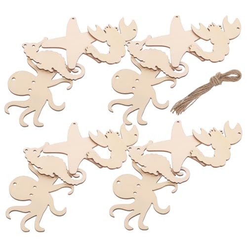 HEALSOPTHY 4 Sätze Holzscheiben Meerestiere Unlackierte Holz ausschnitte Hummer Seestern DIY Bastelset mit Stk pro Naturmaterialien für Holzmalerei und Kreative Holzkunst HEALSOPTHY 4 Sätze Holzscheiben Meerestiere Unlackierte Holz ausschnitte Hummer Seestern DIY Bastelset mit Stk pro Naturmaterialien für Holzmalerei und Kreative Holzkunst von HEALSOPTHY