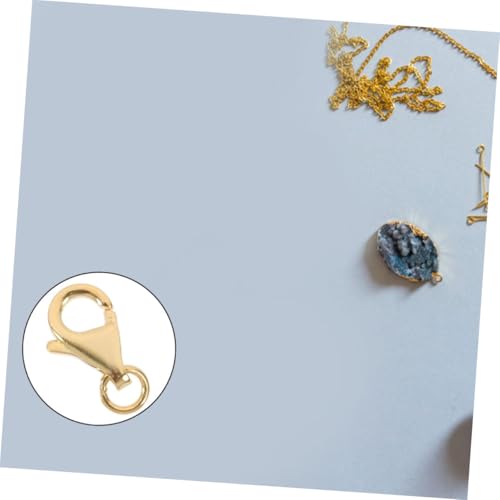 HEALSOPTHY 4 Sätze Hummer Karabiner Verschlüsse DIY Schmuckverbinder für Halsketten Armbänder Langlebig Einfach zu Montieren in Silber Weißgold Gold Roségold für Basteln HEALSOPTHY 4 Sätze Hummer Karabiner Verschlüsse DIY Schmuckverbinder für Halsketten Armbänder Langlebig Einfach zu Montieren in Silber Weißgold Gold Roségold für Basteln von HEALSOPTHY