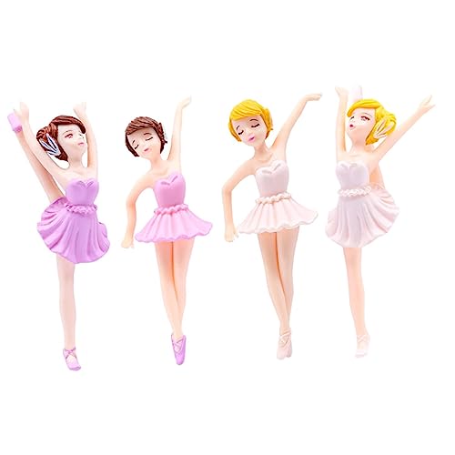 HEALSOPTHY 4 Stück Teiliges Ballerina Mädchen Kuchenornament Elegante Weiße und Figuren Langlebige Dessertdekoration für Geburtstagskuchen Cupcake Topper Party Deko HEALSOPTHY 4 Stück Teiliges Ballerina Mädchen Kuchenornament Elegante Weiße und Figuren Langlebige Dessertdekoration für Geburtstagskuchen Cupcake Topper Party Deko von HEALSOPTHY