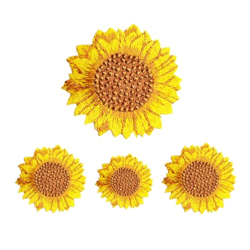 HEALSOPTHY 4 Stück Teiliges Bestickte Sonnenblumen Patches Aufnäher zum Aufbügeln für Kleidung Jeans Taschen Vielseitige Reparatur und Dekorationsflicken HEALSOPTHY 4 Stück Teiliges Bestickte Sonnenblumen Patches Aufnäher zum Aufbügeln für Kleidung Jeans Taschen Vielseitige Reparatur und Dekorationsflicken von HEALSOPTHY