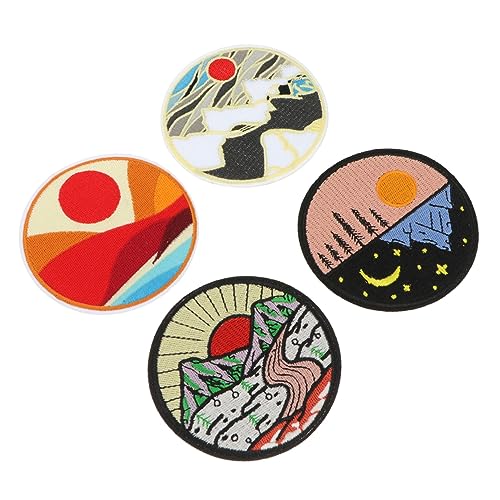 HEALSOPTHY 4 Stück Teiliges Gestickte Patches für Kleidung Praktische Bügelflicken zur Reparatur und Dekoration Weichem Hautfreundlichem für Jeans Jacken und Rucksäcke HEALSOPTHY 4 Stück Teiliges Gestickte Patches für Kleidung Praktische Bügelflicken zur Reparatur und Dekoration Weichem Hautfreundlichem für Jeans Jacken und Rucksäcke von HEALSOPTHY