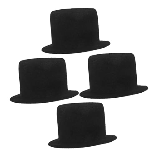HEALSOPTHY 4 Stück Teiliges Mini Top Hats Leichte DIY Bastelhüte aus Schwarzem Filz Mini Hüte für Puppen Haustiere Halloween Kostüme Weihnachtsdeko Party Zubehör HEALSOPTHY 4 Stück Teiliges Mini Top Hats Leichte DIY Bastelhüte aus Schwarzem Filz Mini Hüte für Puppen Haustiere Halloween Kostüme Weihnachtsdeko Party Zubehör von HEALSOPTHY