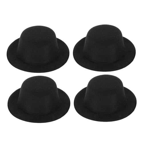 HEALSOPTHY 4 Stück Teiliges Miniatur Stoff Hut für Puppen DIY Dekoration Kleine Schwarze Formale Hüte für Schneemann und Clown Geeignet für Bastelprojekte und Puppenkleidungsschmuck HEALSOPTHY 4 Stück Teiliges Miniatur Stoff Hut für Puppen DIY Dekoration Kleine Schwarze Formale Hüte für Schneemann und Clown Geeignet für Bastelprojekte und Puppenkleidungsschmuck von HEALSOPTHY