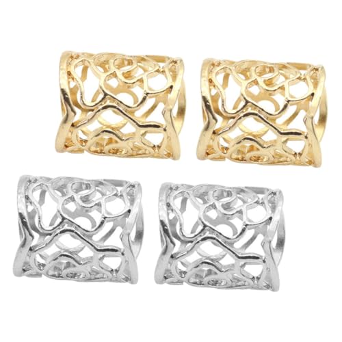 HEALSOPTHY 4 Stück Teiliges Modischen Schalringen Vintage Rosenschnallen für Kleidung Praktische Clips für Schals und Dekoration für Hochzeiten und Partys von HEALSOPTHY