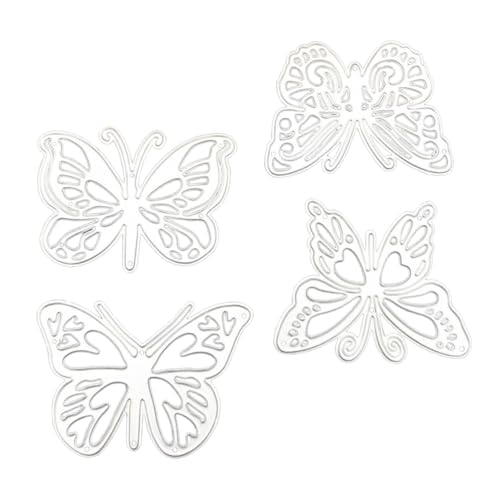 HEALSOPTHY 4 Stück Teiliges Schmetterling Stanzformen aus Hochfestem Kohlenstoffstahl Langlebige Prägeschablonen für Scrapbooking und Kartenherstellung Einfach zu Bedienen Sichere Handhabung HEALSOPTHY 4 Stück Teiliges Schmetterling Stanzformen aus Hochfestem Kohlenstoffstahl Langlebige Prägeschablonen für Scrapbooking und Kartenherstellung Einfach zu Bedienen Sichere Handhabung von HEALSOPTHY