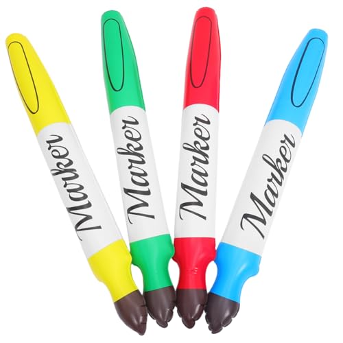 HEALSOPTHY 4 Stück Teiliges Set Riesige Aufblasbare Marker aus Robustem PVC Leichte Bunte Schulanfang Deko Kreative Wasserfarben Stifte Vielseitig für Party Foto Requisiten und Schulbedarf HEALSOPTHY 4 Stück Teiliges Set Riesige Aufblasbare Marker aus Robustem PVC Leichte Bunte Schulanfang Deko Kreative Wasserfarben Stifte Vielseitig für Party Foto Requisiten und Schulbedarf von HEALSOPTHY
