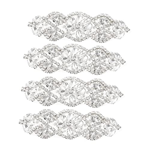 HEALSOPTHY 4 Stück Teiliges Strass Applikationen Funkelnde Patches zum Aufbügeln Silberner Brautkleid Gürtel Schmuck für Abendkleid DIY Hochzeitsdeko und Kleidungsreparatur HEALSOPTHY 4 Stück Teiliges Strass Applikationen Funkelnde Patches zum Aufbügeln Silberner Brautkleid Gürtel Schmuck für Abendkleid DIY Hochzeitsdeko und Kleidungsreparatur von HEALSOPTHY
