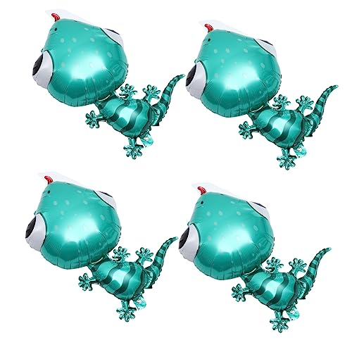 HEALSOPTHY 4 Stück Tierischer Ballon Aufblasbare Tiere Lustige Luftballons Für Partyballons Dekorationen Hochzeit Geburtstag Luftballons Dekorationen Dschungel Led Blue Aluminiumfolie von HEALSOPTHY