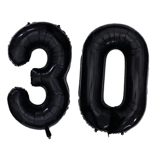 HEALSOPTHY 40 30 Jubiläumsballons Schüttgut Nummernballons schwarz Hochzeitsdekor Geburtstag Dekorationen luftballons Partyballons Zahlenballons Folienballons HEALSOPTHY 40 30 Jubiläumsballons Schüttgut Nummernballons schwarz Hochzeitsdekor Geburtstag Dekorationen luftballons Partyballons Zahlenballons Folienballons von HEALSOPTHY