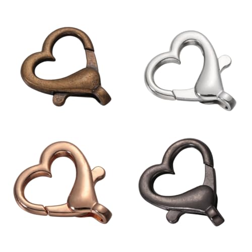 HEALSOPTHY 40 Stück Herzförmige Karabinerverschlüsse für Diy Taschen Koffer und Schmuck Verschiedenen Farben Robust und Leicht für Kreative Projekte HEALSOPTHY 40 Stück Herzförmige Karabinerverschlüsse für Diy Taschen Koffer und Schmuck Verschiedenen Farben Robust und Leicht für Kreative Projekte von HEALSOPTHY