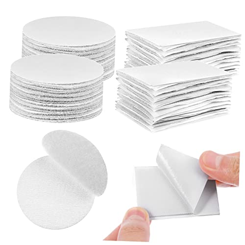 HEALSOPTHY 40 Stück Klettband Selbstklebende Klettpunkte für Wände und Böden Multifunktionale Wiederverwendbare Klettstreifen für Bastel und Fixieranwendungen von HEALSOPTHY