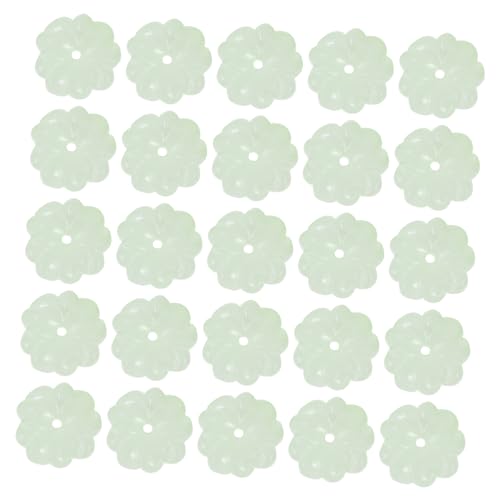 HEALSOPTHY 40 Stück Petal Pendants Glasperlen für Diy Schmuckherstellung Dekorative Lose Blütenblattperlen Zartem für Kreationen und Bastelprojekte von HEALSOPTHY
