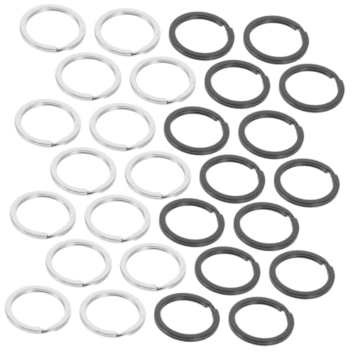 HEALSOPTHY 40 Stück Teiliges Flache Metall schlüsselringe in Dunkel Schwarz und Glänzend Silber Robuste Schlüsselanhänger für Schlüssel Taschen Einfach zu Trennen und Vielseitig Einsetzbar HEALSOPTHY 40 Stück Teiliges Flache Metall schlüsselringe in Dunkel Schwarz und Glänzend Silber Robuste Schlüsselanhänger für Schlüssel Taschen Einfach zu Trennen und Vielseitig Einsetzbar von HEALSOPTHY