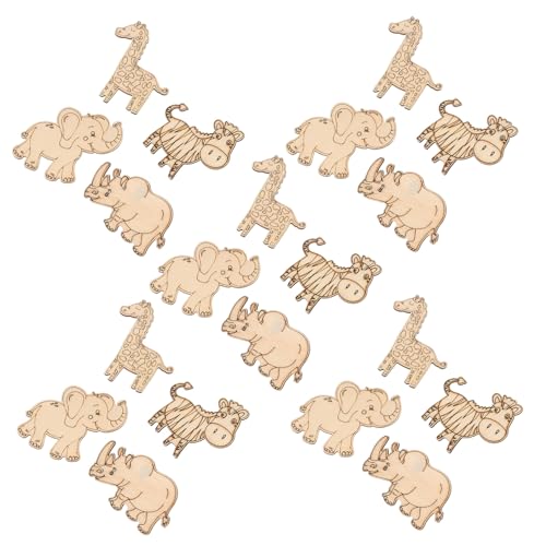 HEALSOPTHY 40 Stück Teiliges Holz Tierformen zum Basteln Unbehandelte DIY Holzscheiben für Bemalen Robuste Holzrohlinge aus Premiumholz Bastelset für Party und Festdekoration HEALSOPTHY 40 Stück Teiliges Holz Tierformen zum Basteln Unbehandelte DIY Holzscheiben für Bemalen Robuste Holzrohlinge aus Premiumholz Bastelset für Party und Festdekoration von HEALSOPTHY