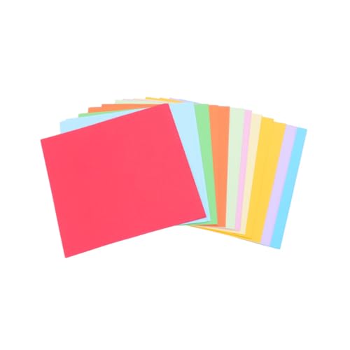 HEALSOPTHY 400 Blatt Kinderhandarbeitspapier manifold origami Herstellung farbig Pastell Kunsthandwerk quadratisches Faltpapier Baupapier verschiedene Farben Klapppapier Kopierpapier von HEALSOPTHY