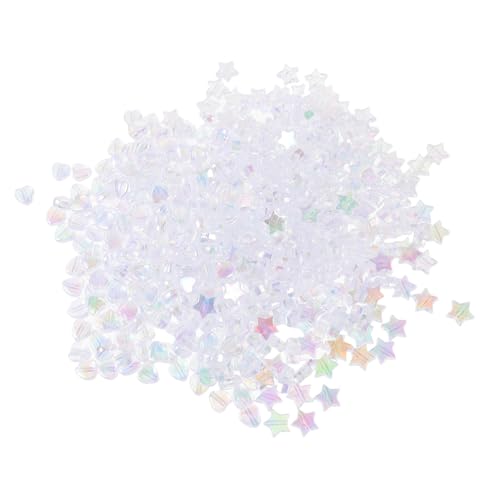 HEALSOPTHY 400 Stück Acryl Spacer Perlen Herz Sternform für DIY Schmuckherstellung Transparente Bunte Bastelperlen für Armbänder Anhänger Handyanhänger Zubehör HEALSOPTHY 400 Stück Acryl Spacer Perlen Herz Sternform für DIY Schmuckherstellung Transparente Bunte Bastelperlen für Armbänder Anhänger Handyanhänger Zubehör von HEALSOPTHY