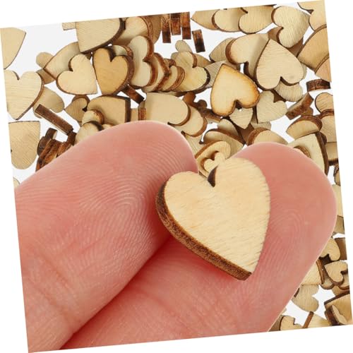 HEALSOPTHY 400 Stück Mini Holzherzen Basteln Naturholz Herzen Deko Holzherz Verzierung Streudeko DIY Handwerk Valentinstag Hochzeit Geburtstag von HEALSOPTHY
