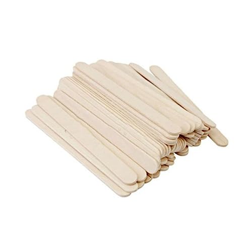 HEALSOPTHY 400Stücke Eisstangen Naturfarbene Holzstäbchen für DIY Bastelarbeiten für Unterrichtsprojekte Partys und Kinderhandwerk Glatt und von HEALSOPTHY