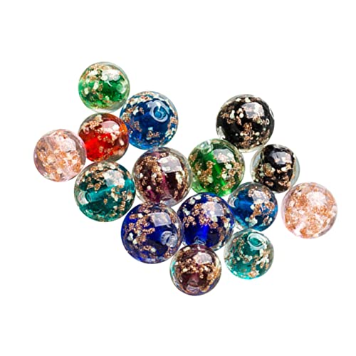 HEALSOPTHY 40Stücke Leuchtende Glasperlen DIY Perlen für Schmuckherstellung für Armbänder und Mehr Einfach zu Verwenden und Langlebig von HEALSOPTHY