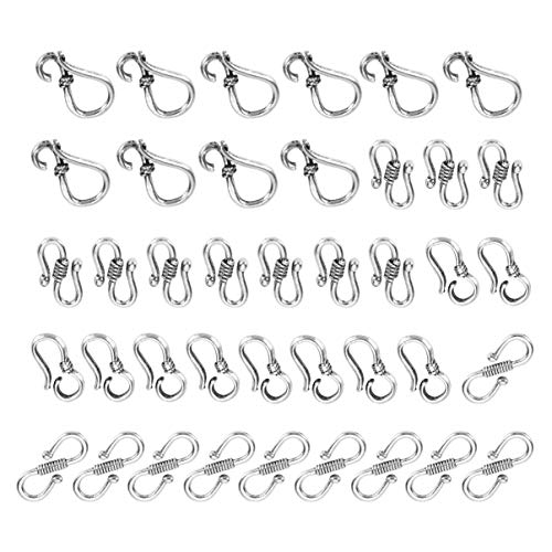 HEALSOPTHY 40Stücke Tibetanischer Silberlegierungsverschluss S Haken Verschlüsse für Armbänder und Schmuckherstellung für DIY Schmuckdesign und Projekte HEALSOPTHY 40Stücke Tibetanischer Silberlegierungsverschluss S Haken Verschlüsse für Armbänder und Schmuckherstellung für DIY Schmuckdesign und Projekte von HEALSOPTHY