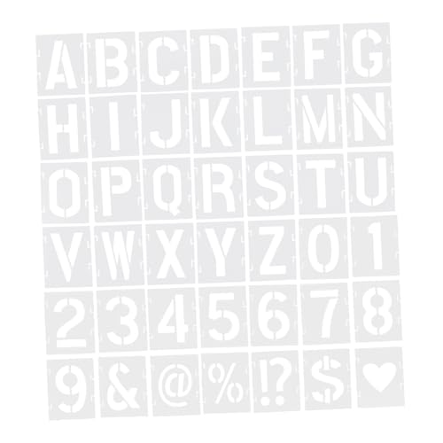 HEALSOPTHY 42 Stück Teiliges Alphabet Schablonen Robustem Pet Wiederverwendbar und Schadstofffrei für Wand und Möbel Spraypainting Kreative Gestaltung Holz Fliesen und Stoffen HEALSOPTHY 42 Stück Teiliges Alphabet Schablonen Robustem Pet Wiederverwendbar und Schadstofffrei für Wand und Möbel Spraypainting Kreative Gestaltung Holz Fliesen und Stoffen von HEALSOPTHY