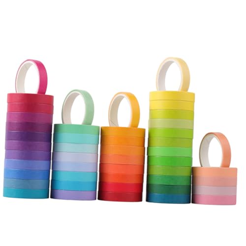 HEALSOPTHY 48 Rollen Washi Tape Bunte Makronenfarben DIY Klebeband für Scrapbooking Tagebuch Dekorative Masking Tapes Handlich Abreißbar Vielseitig für Bastelprojekte HEALSOPTHY 48 Rollen Washi Tape Bunte Makronenfarben DIY Klebeband für Scrapbooking Tagebuch Dekorative Masking Tapes Handlich Abreißbar Vielseitig für Bastelprojekte von HEALSOPTHY