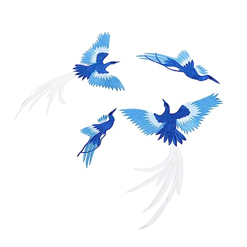 HEALSOPTHY 4Stücke Form Nähpatch DIY Genähtes Zubehör für Kleidung Handgefertigte Applikationen für Projekte und Designs von HEALSOPTHY