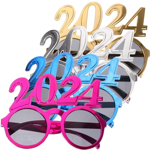 HEALSOPTHY 4Stücke Neujahrsbrillen Für Party Lustige Brillen Lippen Kostümzubehör Für Silvester Und Neujahrsfeiern Farbenfrohe Requisiten HEALSOPTHY 4Stücke Neujahrsbrillen Für Party Lustige Brillen Lippen Kostümzubehör Für Silvester Und Neujahrsfeiern Farbenfrohe Requisiten von HEALSOPTHY