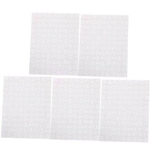 HEALSOPTHY 5 Blätter Blanko holzpuzzle Sublimation Wärmeübertragung DIY Bastelset für Erwachsene Beschreib Bemalbare Puzzle für Kreative Handwerksprojekte von HEALSOPTHY