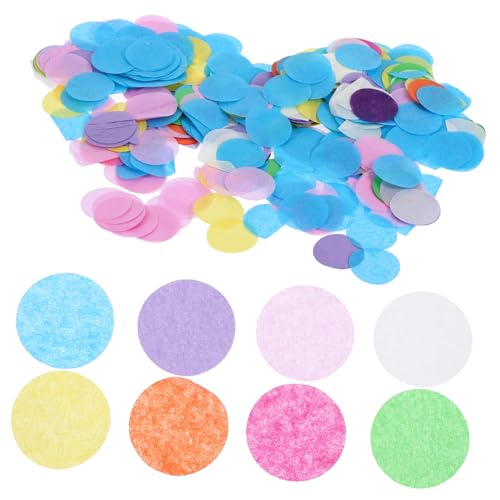 HEALSOPTHY 5 Packungen Partyzubehör „Happy Birthday“ Ballon Geburtstagstischdekoration Konfetti Für Luftballons Tischkonfetti Punkte Hochzeitskonfetti Happy Birthday Konfetti Party von HEALSOPTHY