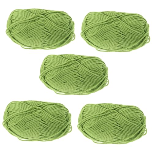 HEALSOPTHY 5 Rollen Baumwollgarn zum Handstricken Weiches Hautfreundliches Diy Garn für Pullover Schmuck Heimdekoration Vielseitiges Langlebiges Strickgarn für Kreative Handarbeiten HEALSOPTHY 5 Rollen Baumwollgarn zum Handstricken Weiches Hautfreundliches Diy Garn für Pullover Schmuck Heimdekoration Vielseitiges Langlebiges Strickgarn für Kreative Handarbeiten von HEALSOPTHY