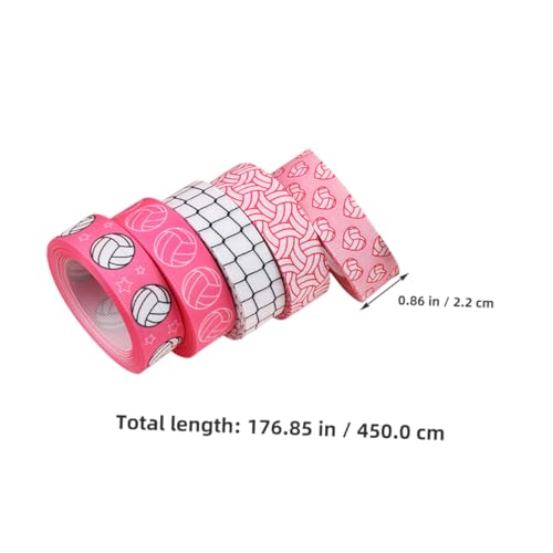 HEALSOPTHY 5 Rollen Pinkes Volleyball Geschenkband pro Sportschleifen für Basteln Sportdekoration Geburtstagsfeiern und Eventgestaltung HEALSOPTHY 5 Rollen Pinkes Volleyball Geschenkband pro Sportschleifen für Basteln Sportdekoration Geburtstagsfeiern und Eventgestaltung von HEALSOPTHY