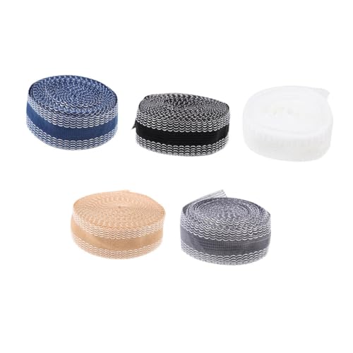 HEALSOPTHY 5 Rollen Selbstklebendes Waschfestes Saumband zum Aufbügeln Elastisches Flexibles DIY Hemming Tape für Hosen Jeans Röcke und Kleider in Beige Blau HEALSOPTHY 5 Rollen Selbstklebendes Waschfestes Saumband zum Aufbügeln Elastisches Flexibles DIY Hemming Tape für Hosen Jeans Röcke und Kleider in Beige Blau von HEALSOPTHY