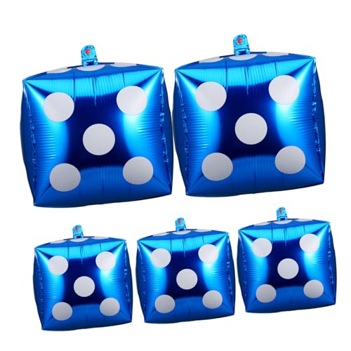 HEALSOPTHY 5 Stück Ballon Dekorationen Blaue Luftballons Für Themenparty Ballons Für Würfelpartys Groß Ballons Aus Quadratischen Würfeln Klare Luftballons Blue Aluminiumfolie HEALSOPTHY 5 Stück Ballon Dekorationen Blaue Luftballons Für Themenparty Ballons Für Würfelpartys Groß Ballons Aus Quadratischen Würfeln Klare Luftballons Blue Aluminiumfolie von HEALSOPTHY
