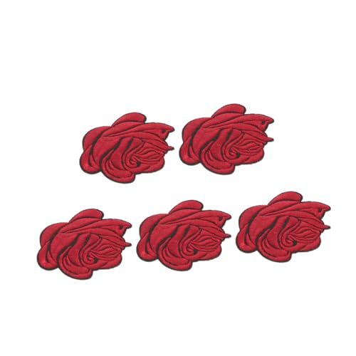 HEALSOPTHY 5 Stück Blumenstickstätte Bestickte Aufnäher Für Kleidung Stickereiflicken Für Jeans Aufnäher Für Blumen Jeans Bestickte Applikation Gestickte Motivapplikation Rot Polyester HEALSOPTHY 5 Stück Blumenstickstätte Bestickte Aufnäher Für Kleidung Stickereiflicken Für Jeans Aufnäher Für Blumen Jeans Bestickte Applikation Gestickte Motivapplikation Rot Polyester von HEALSOPTHY