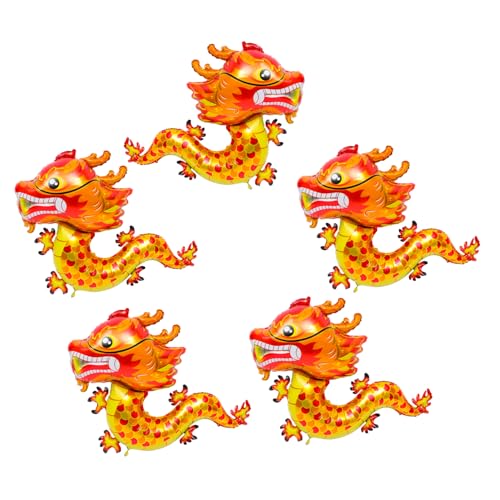 HEALSOPTHY 5 Stück Chinesische Drachen Luftballons aus Aluminiumfolie Langlebig Partydeko für Neujahr Geburtstag Fenster Wand Hängend Vielseitig Einsetzbar Rote Folienballons HEALSOPTHY 5 Stück Chinesische Drachen Luftballons aus Aluminiumfolie Langlebig Partydeko für Neujahr Geburtstag Fenster Wand Hängend Vielseitig Einsetzbar Rote Folienballons von HEALSOPTHY