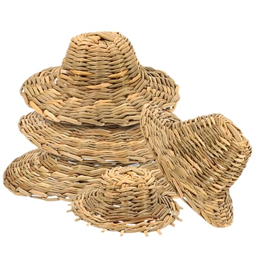 HEALSOPTHY 5 Stück Mini Strohhüte Handgefertigt Leicht und Robust Bastel Sombrero Hüte für DIY Dekorationen und Fotoshooting Zubehör HEALSOPTHY 5 Stück Mini Strohhüte Handgefertigt Leicht und Robust Bastel Sombrero Hüte für DIY Dekorationen und Fotoshooting Zubehör von HEALSOPTHY