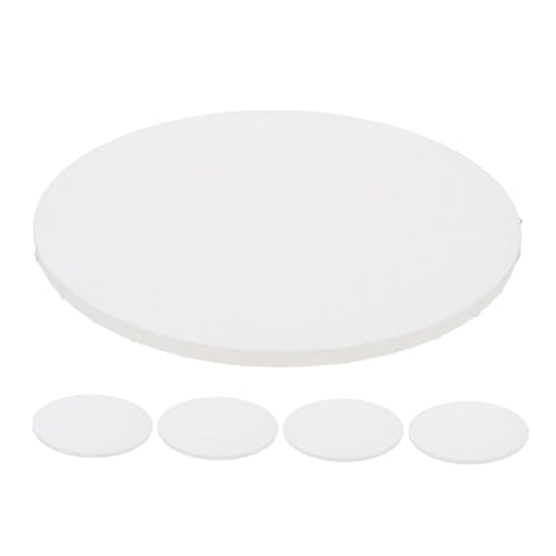HEALSOPTHY 5 Stück Ölgemälderahmen Malleinwandbrett Oval Leinwand Malleinwand Keilrahmen Leinwand Zeichenbrett Blanko Malbrett Malbretter Für Künstler Ölmalbrett Weißes Holz von HEALSOPTHY