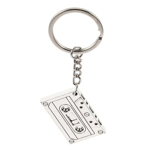 HEALSOPTHY 5 Stück Retro Kassettenband Schlüsselanhänger Teiliges aus Langlebiger Legierung Vielseitig Tragbar als Halskette oder Armband Vintage Stil für Jahre Party Accessoires von HEALSOPTHY