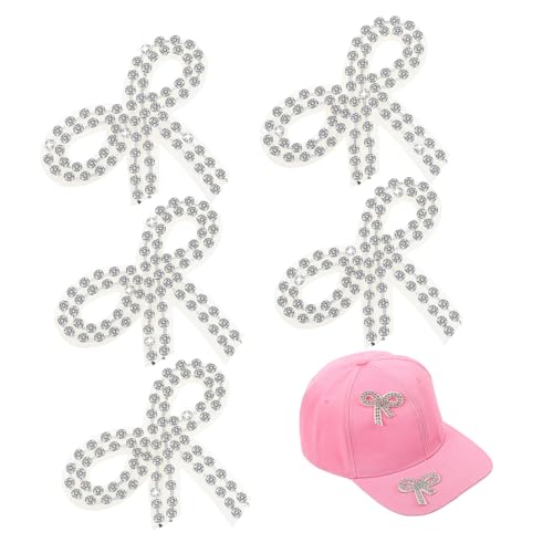 HEALSOPTHY 5 Stück Strass Schleifenknoten Aufnäher Glitzernde Applikationen für Kleidung Hüte und Taschen Funkelnde Reparaturpatches mit Stabiler Verarbeitung für Langlebigen Einsatz HEALSOPTHY 5 Stück Strass Schleifenknoten Aufnäher Glitzernde Applikationen für Kleidung Hüte und Taschen Funkelnde Reparaturpatches mit Stabiler Verarbeitung für Langlebigen Einsatz von HEALSOPTHY