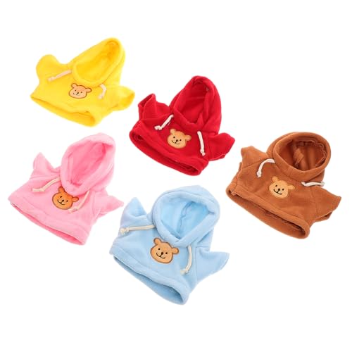 HEALSOPTHY 5 Stück Teddybär-Kleidung Zubehör Tragen Bärenkleidung Plüschpuppenkleidung Puppenkleidung Tragen DIY-spielzeugkleidung Puppen-Hoodie Plüschtierkleidung Stoff HEALSOPTHY 5 Stück Teddybär-Kleidung Zubehör Tragen Bärenkleidung Plüschpuppenkleidung Puppenkleidung Tragen DIY-spielzeugkleidung Puppen-Hoodie Plüschtierkleidung Stoff von HEALSOPTHY