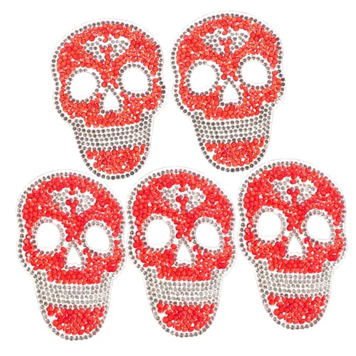HEALSOPTHY 5 Stück Teiliges Bestickte Schädel Aufnäher mit Heißschmelzendem Kleber Langlebige Hautfreundliche Patches zum Aufbügeln und Annähen Jacken Mäntel DIY Kleidungsdekoration HEALSOPTHY 5 Stück Teiliges Bestickte Schädel Aufnäher mit Heißschmelzendem Kleber Langlebige Hautfreundliche Patches zum Aufbügeln und Annähen Jacken Mäntel DIY Kleidungsdekoration von HEALSOPTHY