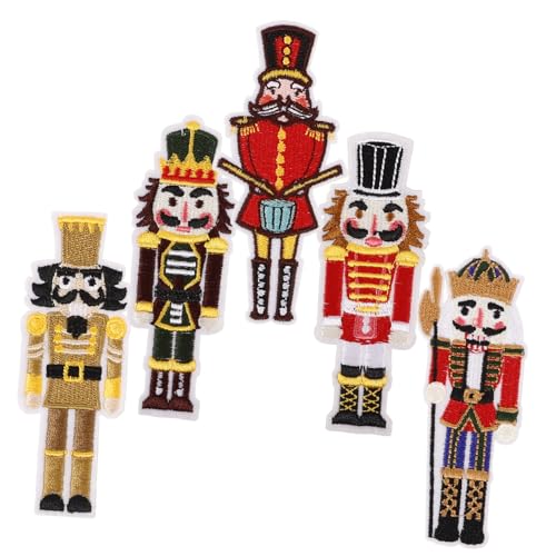 HEALSOPTHY 5 Stück Teiliges Dekorative Bügelflicken Nutcracker Soldat Form Applikationen Weiche Langlebige Kleidungspatches Geeignet für Mäntel Hüte Jacken DIY Kleidungsreparatur HEALSOPTHY 5 Stück Teiliges Dekorative Bügelflicken Nutcracker Soldat Form Applikationen Weiche Langlebige Kleidungspatches Geeignet für Mäntel Hüte Jacken DIY Kleidungsreparatur von HEALSOPTHY