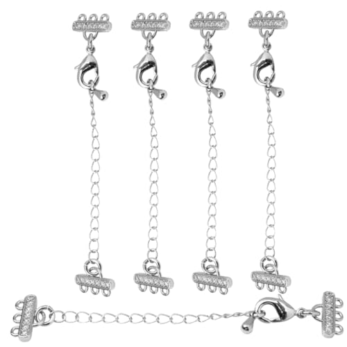 HEALSOPTHY 5 Stück Teiliges Halskette Verlängerungsketten mit Karabinerverschluss Kupferfarbene Schmuck Extender für Armbänder und Halsketten Polierte DIY Verlängerungsketten für HEALSOPTHY 5 Stück Teiliges Halskette Verlängerungsketten mit Karabinerverschluss Kupferfarbene Schmuck Extender für Armbänder und Halsketten Polierte DIY Verlängerungsketten für von HEALSOPTHY