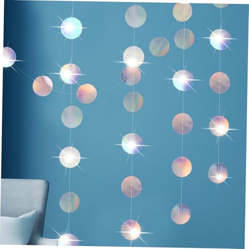 HEALSOPTHY 5 Stück Teiliges Iridescent Girlande Lange Funkelnde Runde Dots Vielseitige Party und Hochzeitsdeko Flexible Einfache Montage für Geburtstage und Disco Feiern HEALSOPTHY 5 Stück Teiliges Iridescent Girlande Lange Funkelnde Runde Dots Vielseitige Party und Hochzeitsdeko Flexible Einfache Montage für Geburtstage und Disco Feiern von HEALSOPTHY