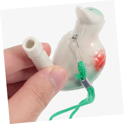 HEALSOPTHY 5 Stück Teiliges Keramik vogelpfeifen Wasserfüllfunktion Bunte mit Pfeifton Langlebig und Tragbar für Geburtstagsgeschenke und Frühes Lernen Zufällige Farbe Zufällige Farbe von HEALSOPTHY